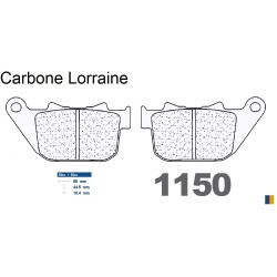 Carbone Lorraine bromsbelägg bak för Harley Davidson XL 1200 Sportster C Custom 2004-2013