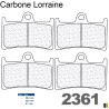 Przednie klocki hamulcowe Carbone Lorraine racing dla Yamaha YZF-R6 1999-2016