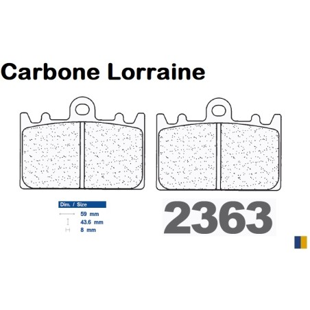 Klocki hamulcowe Carbone Lorraine - 2363 XBK5