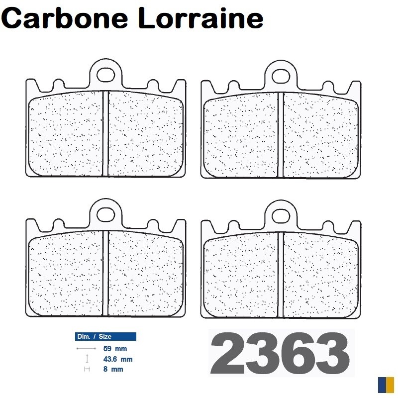 Carbone Lorraine front brake pads for Kawasaki 400 ZXR 1991-2002 Carbone Lorraine front brake pads for Kawasaki 400 ZXR 1991-2002