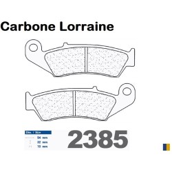 Pastillas de freno traseras Carbone Lorraine para Honda VFR 750 R (RC30) 1988-1993