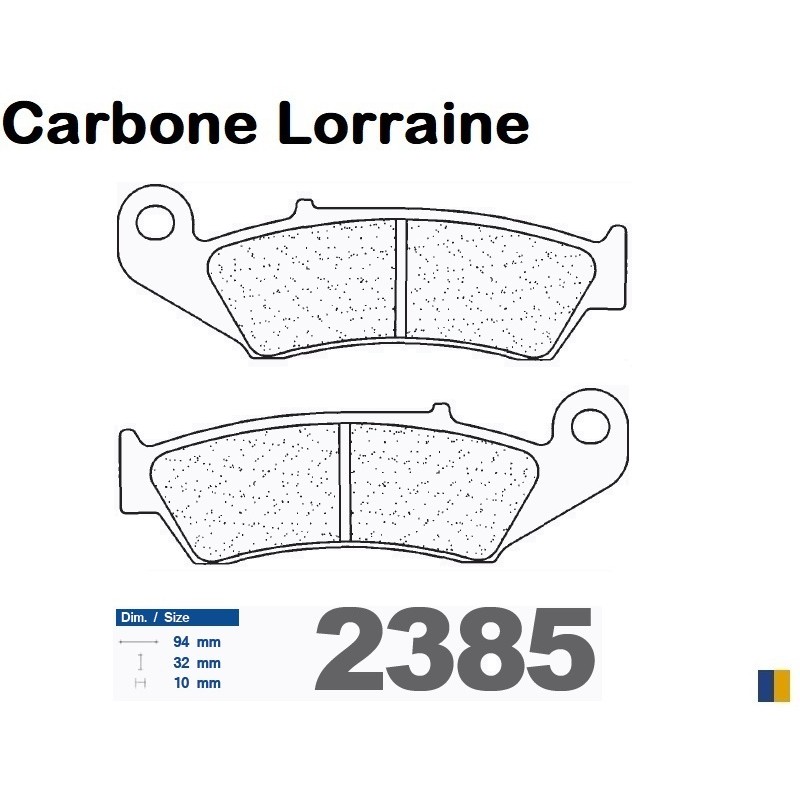 Carbone Lorraine bromsbelägg bak för Honda VFR 750 R (RC30) 1988-1993 Carbone Lorraine bromsbelägg bak för Honda VFR 750 R (RC30) 1988-1993