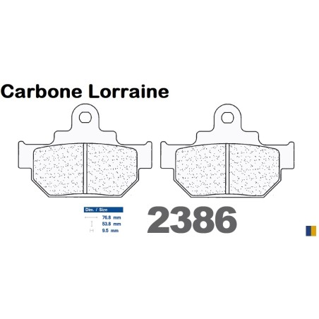 Carbone Lorraine remblokken vooraan voor Suzuki DR 600 S 1985-1989