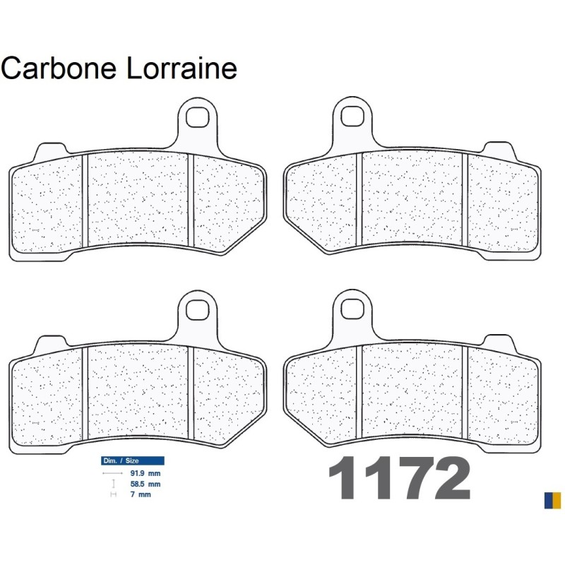 Carbone Lorraine Bremsbeläge vorne für Harley Davidson 1802 CVO Street Glide FLHXSE 2010-2016 Carbone Lorraine Bremsbeläge vorne für Harley Davidson 1802 CVO Street Glide FLHXSE 2010-2016