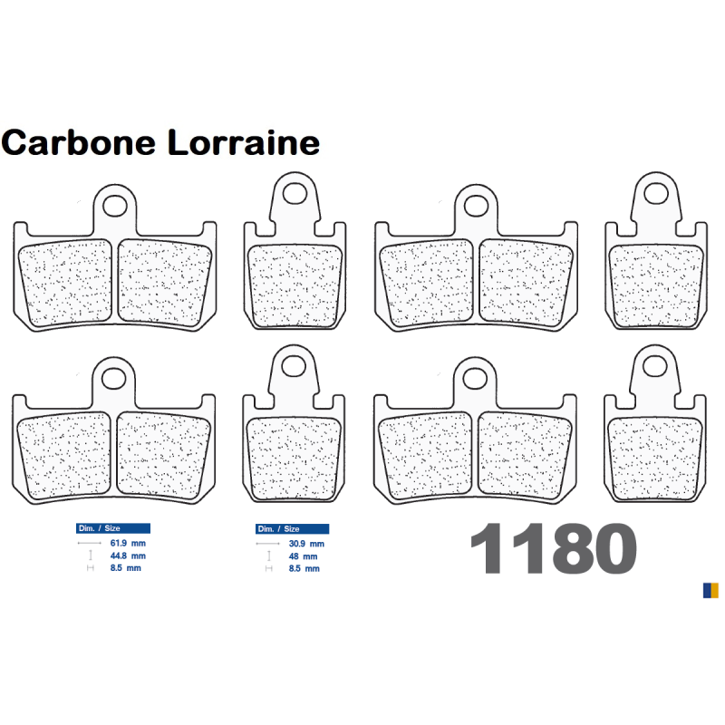 Carbone Lorraine Bremsbeläge vorne für Yamaha MT-01 1700 SP 2009-2011 Carbone Lorraine Bremsbeläge vorne für Yamaha MT-01 1700 SP 2009-2011