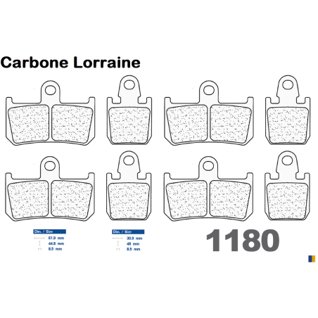 Carbone Lorraine bromsbelägg fram för Yamaha MT-01 1700 SP 2009-2011