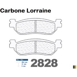 Carbone Lorraine remblokken achter voor Yamaha YZF-R1 2002-2003