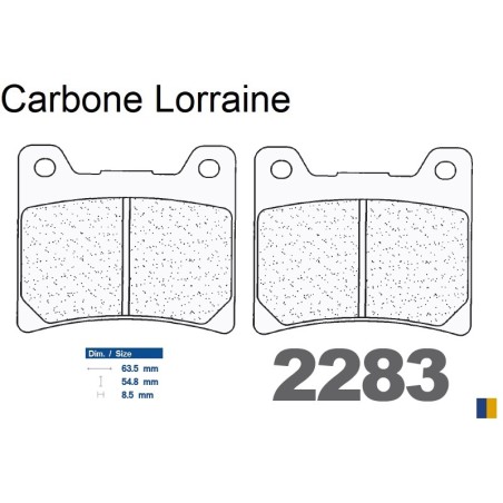 Carbone Lorraine remblokken achter voor Yamaha XVS 1100 Dragstar /A Classic 1999-2006