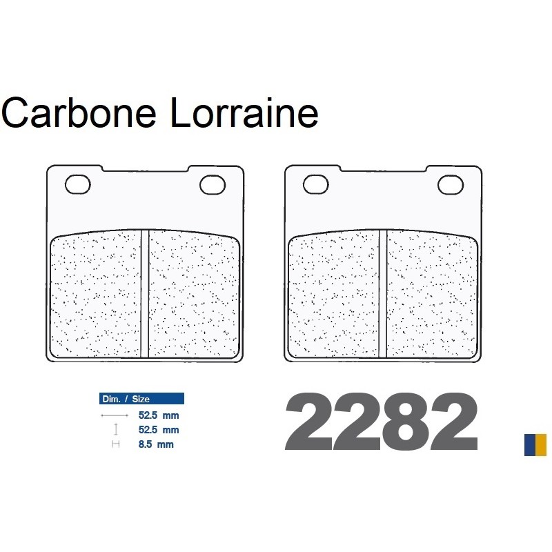 Plaquettes Carbone Lorraine de frein arrière - Suzuki GSF 600 Bandit S/N 1995-2004 Plaquettes Carbone Lorraine de frein arrière - Suzuki GSF 600 Bandit S/N 1995-2004
