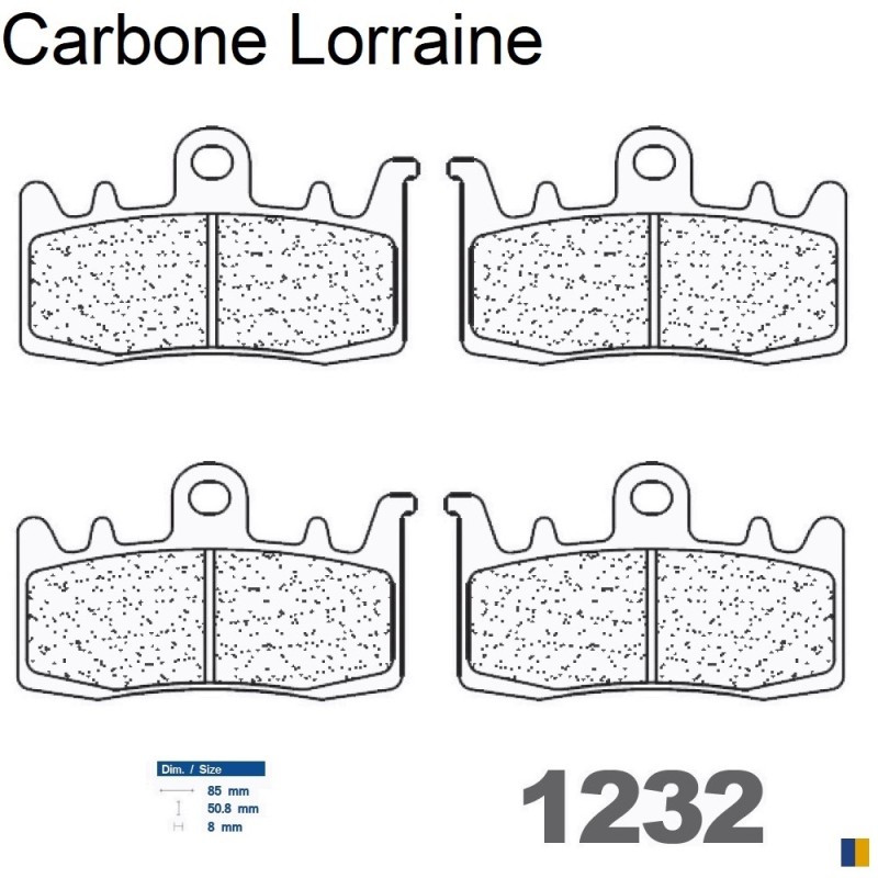 Carbone Lorraine remblokken vooraan voor BMW F 800 R 2015-2019 Carbone Lorraine remblokken vooraan voor BMW F 800 R 2015-2019