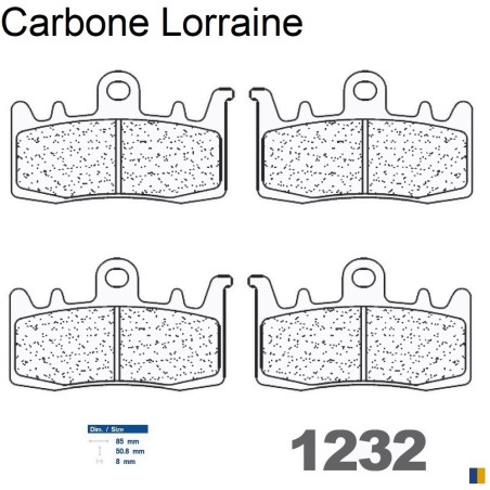 Carbone Lorraine remblokken vooraan voor BMW R1200 R / RS 2015-2019