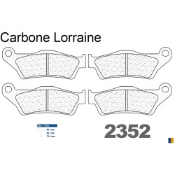 Plaquettes Carbone Lorraine de frein avant - Yamaha XTZ 660 Tenere 2008-2016