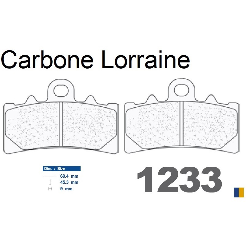 Pastillas de freno delanteras Carbone Lorraine para KTM 200 / 390 RC 2014-2019 Pastillas de freno delanteras Carbone Lorraine para KTM 200 / 390 RC 2014-2019