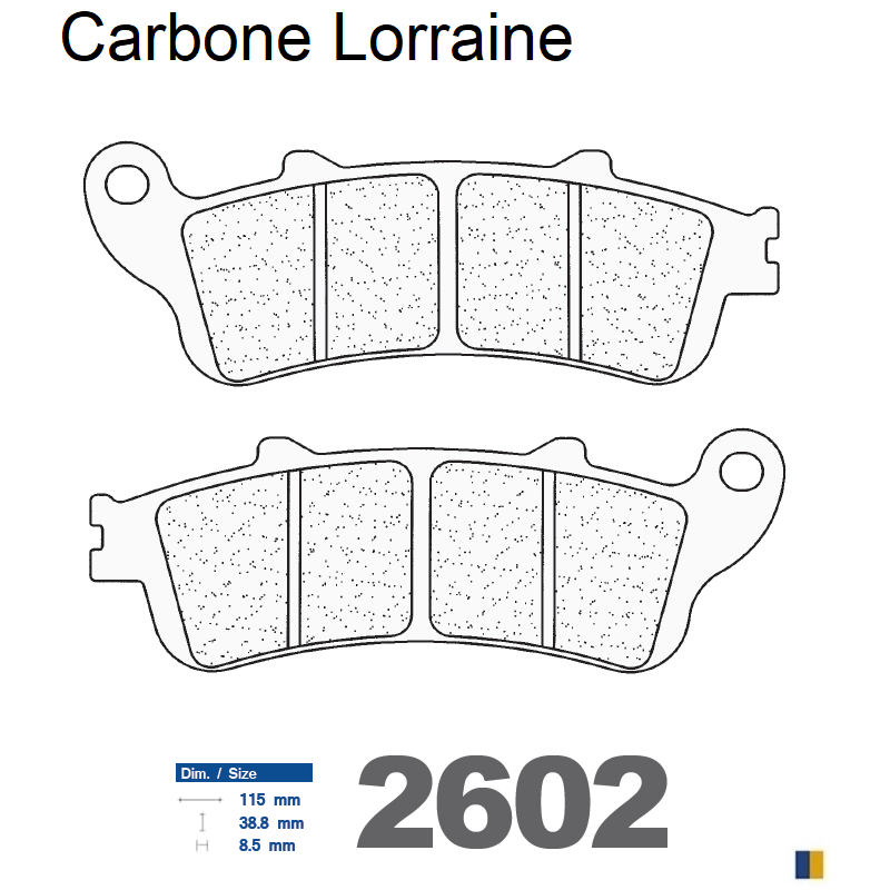 Carbone Lorraine Bremsbeläge hinten für Honda XL 1000 Varadero /ABS 1999-2013 Carbone Lorraine Bremsbeläge hinten für Honda XL 1000 Varadero /ABS 1999-2013