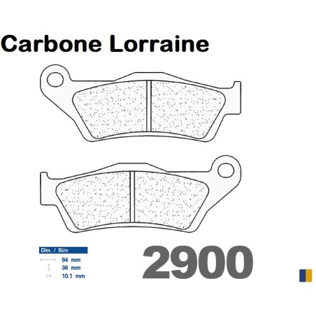 Tylne klocki hamulcowe Carbone Lorraine dla BMW HP2 1200 Enduro 2006-2009