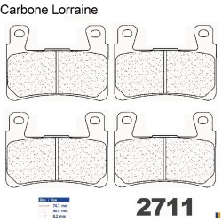 Carbone Lorraine remblokken vooraan voor Honda CBR 900 RR 1998-2003