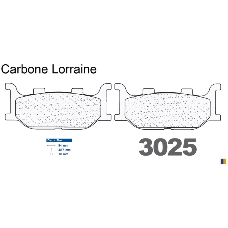 Carbone Lorraine bromsbelägg fram för MBK 400 Skyliner 2004 Carbone Lorraine bromsbelägg fram för MBK 400 Skyliner 2004