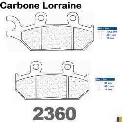 Carbone Lorraine Bremsbeläge vorne für Yamaha XTZ 660 Ténéré 1991-1998