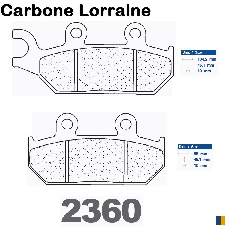 Carbone Lorraine front brake pads for Yamaha XTZ 660 Ténéré 1991-1998 Carbone Lorraine front brake pads for Yamaha XTZ 660 Ténéré 1991-1998