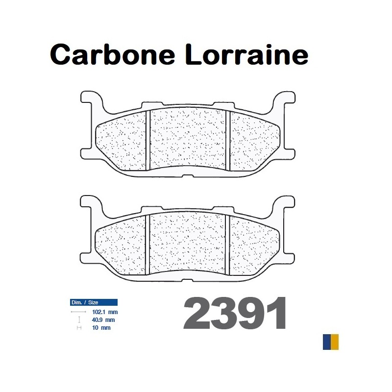 Pastiglie freno anteriore Carbone Lorraine per Yamaha XVS 650 Drag Star 1997-2004 Pastiglie freno anteriore Carbone Lorraine per Yamaha XVS 650 Drag Star 1997-2004