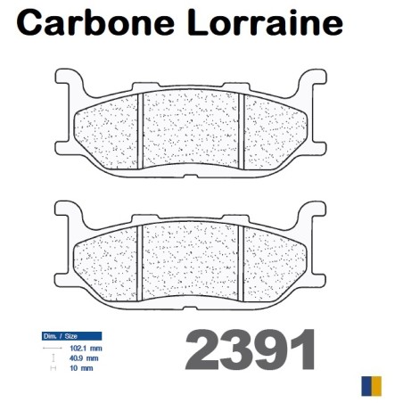 Carbone Lorraine Bremsbeläge vorne für Yamaha XVS 650 Drag Star 1997-2004