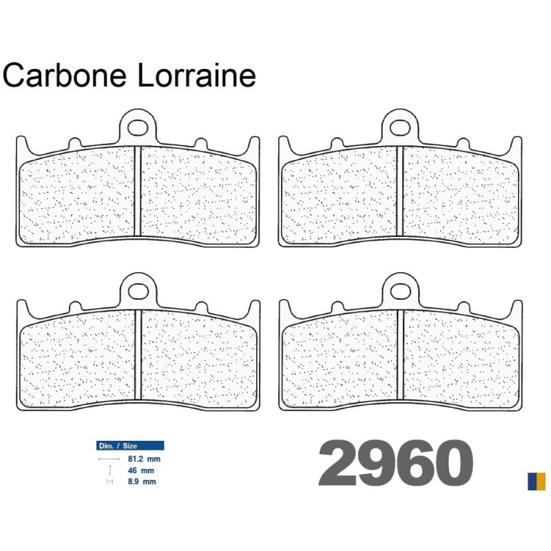 Carbone Lorraine remblokken vooraan voor BMW R1150 R / RS 2001-2006 Carbone Lorraine remblokken vooraan voor BMW R1150 R / RS 2001-2006