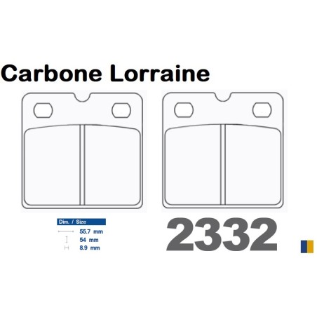 Carbone Lorraine remblokken vooraan voor BMW R65 GS 1987-1992