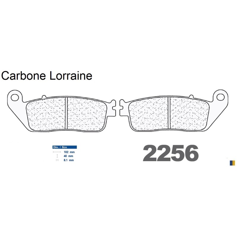 Przednie klocki hamulcowe Carbone Lorraine dla Triumph 865 Scrambler 2006-2013 Przednie klocki hamulcowe Carbone Lorraine dla Triumph 865 Scrambler 2006-2013