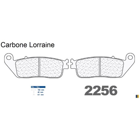 Carbone Lorraine bromsbelägg fram för Triumph 865 Scrambler 2006-2013