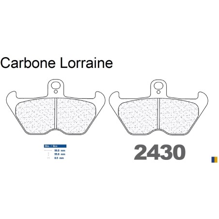 Carbone Lorraine front brake pads for BMW R100 R 1991-1995