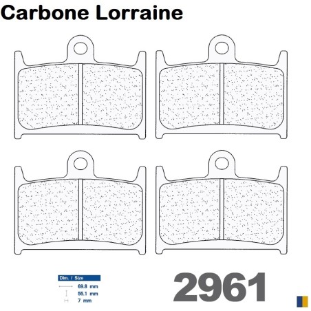 Pastillas de freno delanteras Carbone Lorraine para Suzuki 900 RF 1994-1999