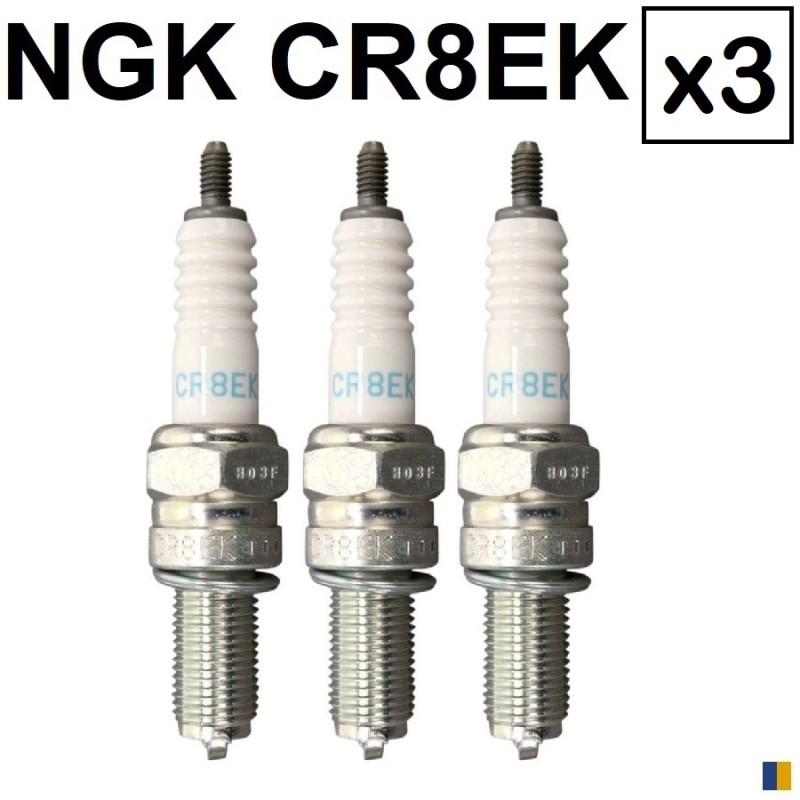3 candele NGK CR8EK per Triumph 1050 Speed Triple 2005-2010