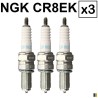 3 bujías NGK tipo CR8EK para Triumph 1050 Speed Triple 2005-2010