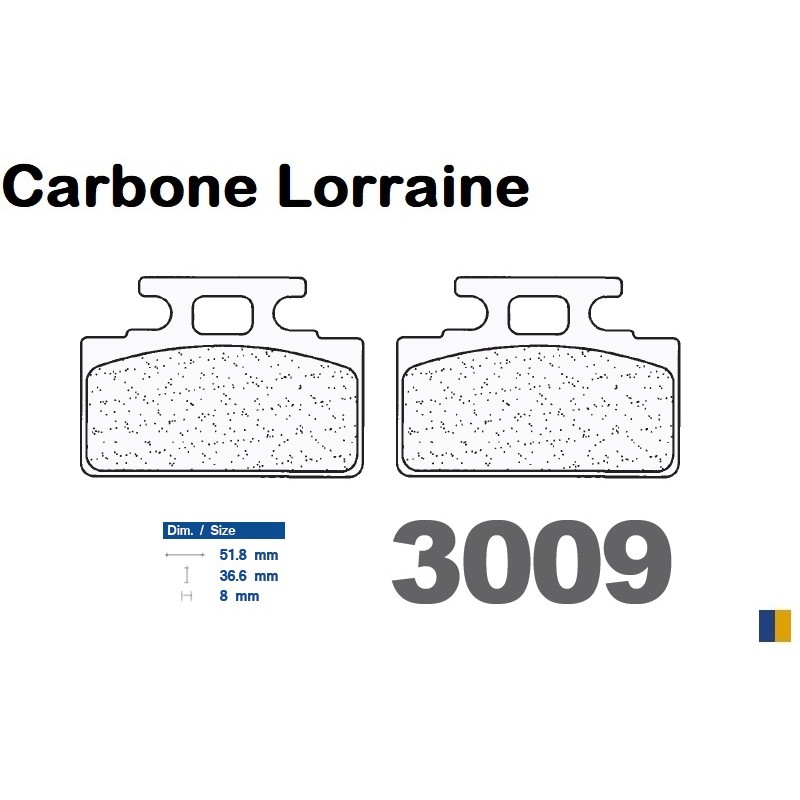 Carbone Lorraine front brake pads for Kymco 50 Zap 1995-2000 Carbone Lorraine front brake pads for Kymco 50 Zap 1995-2000