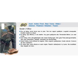 Carbone Lorraine Bremsbeläge vorne für Kymco 50 Zap 1995-2000