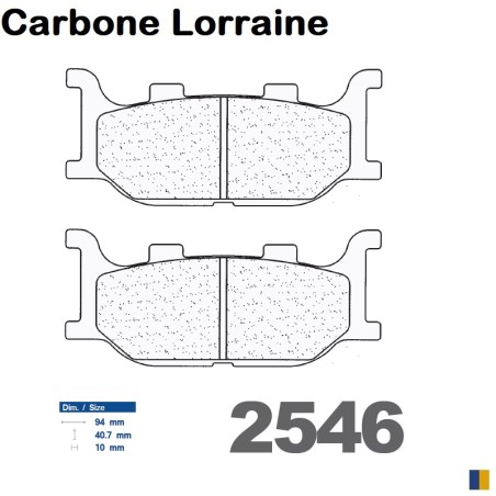 Plaquettes de frein Carbone Lorraine type 2546 XBK5