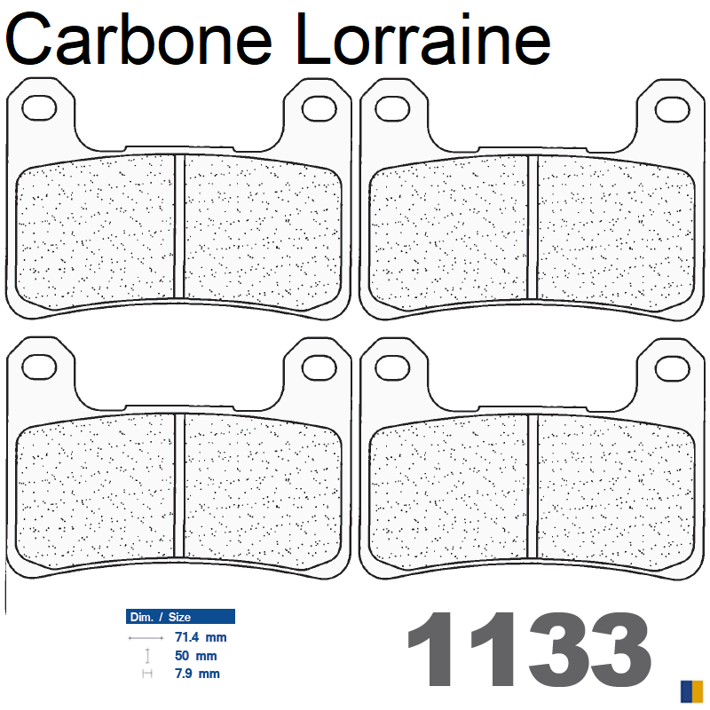 Carbone Lorraine front brake pads for Kawasaki ZX-10R 2008-2015 Carbone Lorraine front brake pads for Kawasaki ZX-10R 2008-2015