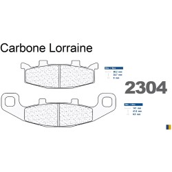 Pastiglie freno anteriore Carbone Lorraine per Hyosung GT 250 / 600 Comet 2002