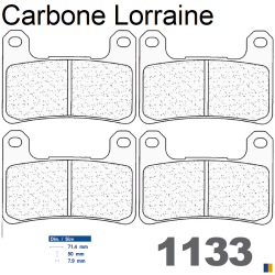 Pastiglie freno anteriore Carbone Lorraine per Suzuki M 1800 R Intruder Boss 2014-2017
