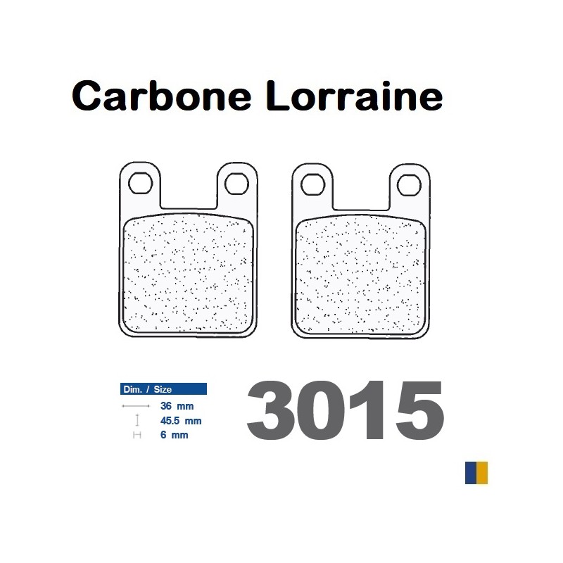Przednie klocki hamulcowe Carbone Lorraine dla Derbi 125 Predator 1999