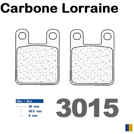 Carbone Lorraine Bremsbeläge vorne für Derbi 125 Predator 1999