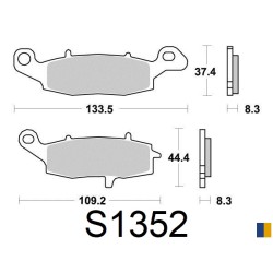 Pastillas de freno delanteras semimetálicas Kyoto para Kawasaki ER-5 2001-2007