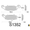 Pastillas de freno delanteras semimetálicas Kyoto para Kawasaki ER-5 2001-2007