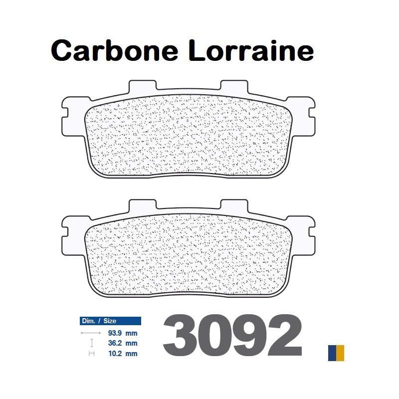 Carbone Lorraine remblokken soort 3092 MSC Carbone Lorraine remblokken soort 3092 MSC