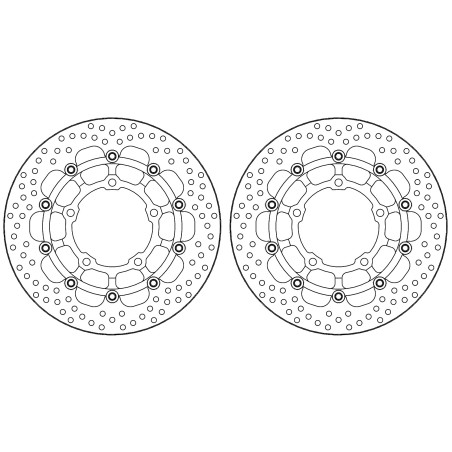 2 MOTO MASTER front round brake discs for Honda CBR 650 R ABS 2020-2025
