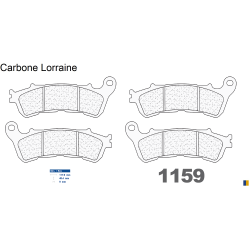 Przednie klocki hamulcowe Carbone Lorraine dla Honda XL 700 Transalp ABS 2008-2012