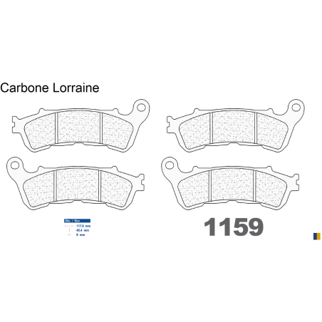 Przednie klocki hamulcowe Carbone Lorraine dla Honda XL 700 Transalp ABS 2008-2012