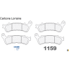 Carbone Lorraine front brake pads for Honda XL 700 Transalp ABS 2008-2012