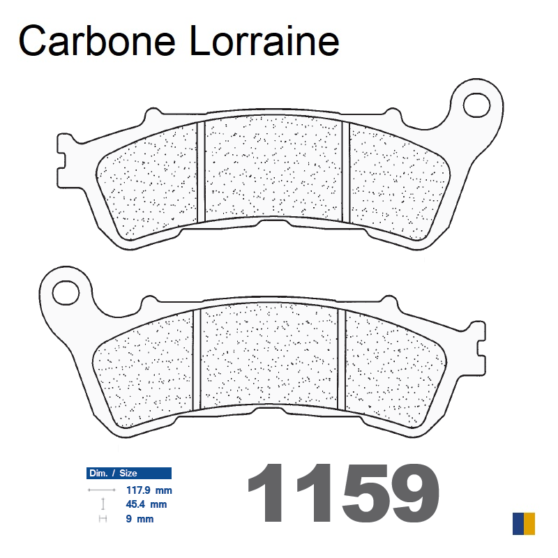 Carbone Lorraine rear brake pads for Honda GL 1800 Goldwing 12 YM 2012-2017 Carbone Lorraine rear brake pads for Honda GL 1800 Goldwing 12 YM 2012-2017