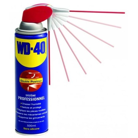 Spray multi-fonction WD-40 500 ml double position